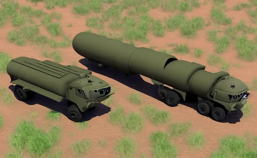 Image similar to himars launcher in the style of pixar's cars