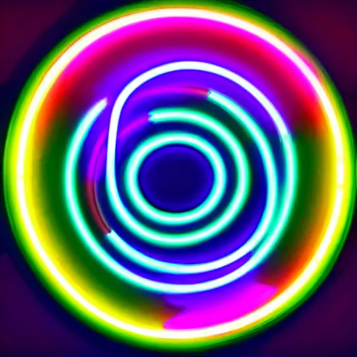 Image similar to neon circle 4k