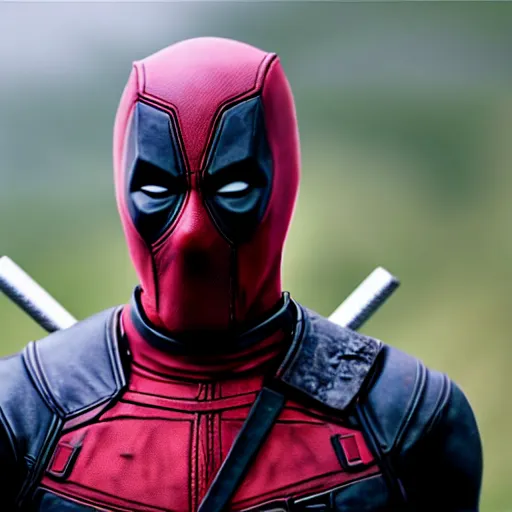 Prompt: Deadpool in the Vikings 4K quality super realistic