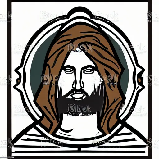 Image similar to thyholyjebus 7 7 profile picture vector art illustration