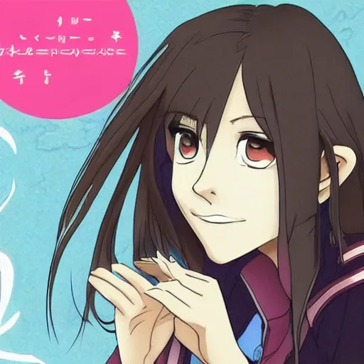 Image similar to Elisabeth Olsen as an anime character