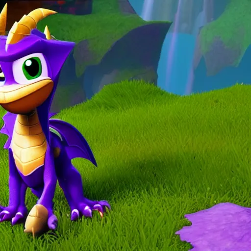 Image similar to spyro the dragon remastered in 4 k ultra hd