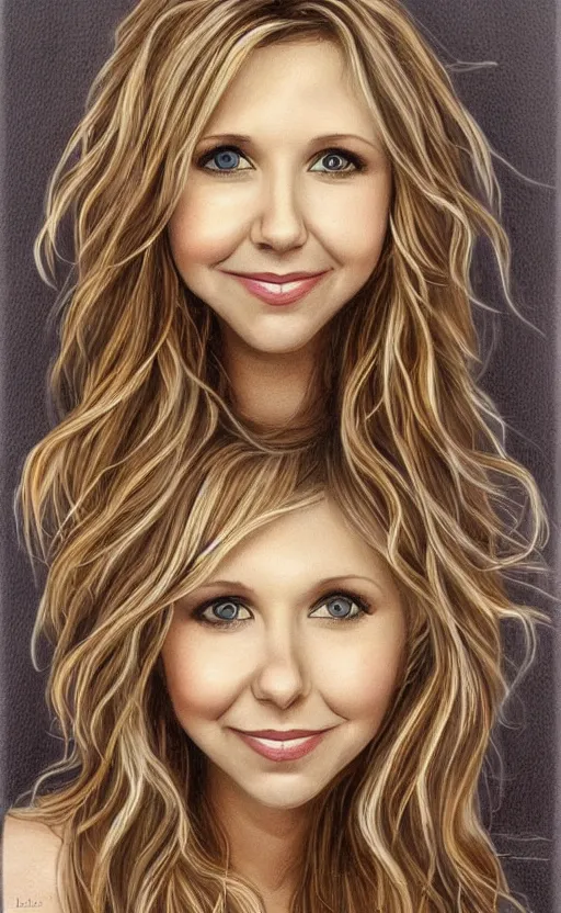 Prompt: beautiful art of Sarah Chalke, by David LaChapell