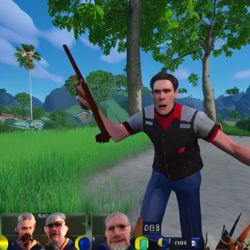 Image similar to jerma in totally accurate battle simulator, screenshot from the game, HD