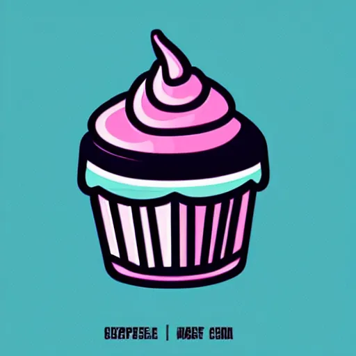 Image similar to cupcake, dribbble, awesome, stylish, vector