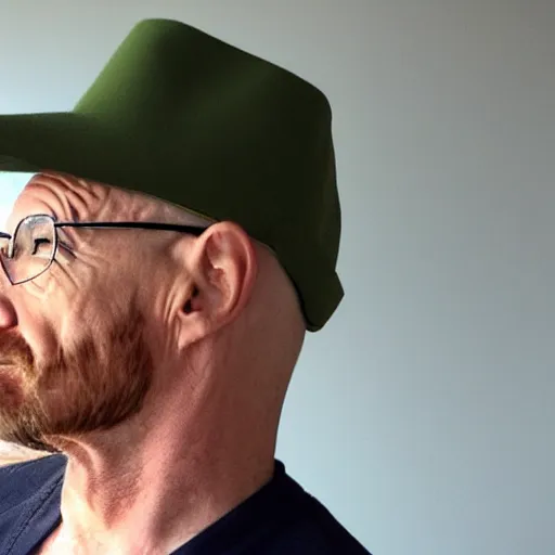 Image similar to half profile shot of walter white