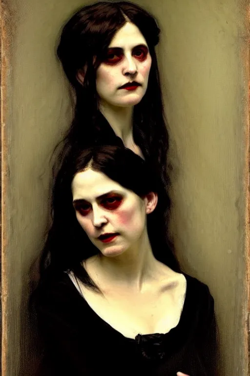 Prompt: ( ( ( ( ( ( ( ( ( ( ( victorian genre painting vampire portrait ) ) ) ) ) ) ) ) ) ) ) painted by solomon joseph solomon and richard schmid and jeremy lipking!!!!!!!!!!!!!!!!!!!!!!!!!!!!