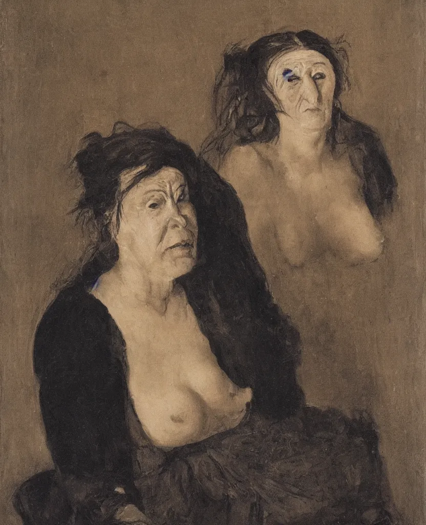 Image similar to portrait of an ugly woman