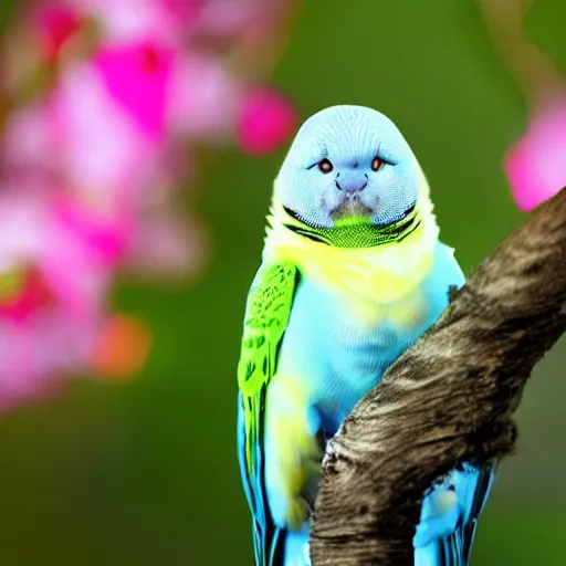 Image similar to a budgerigar - cat - hybrid, animal photography