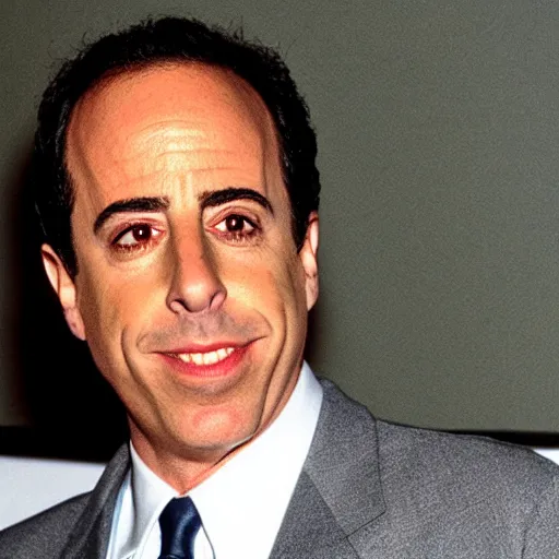 Image similar to jerry Seinfeld smoking weed res eyes.