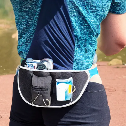 Image similar to fanny pack swallowing a whale