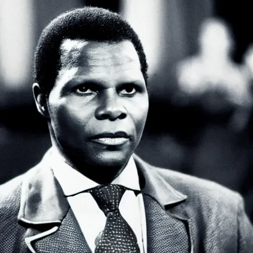 Prompt: Sidney Poitier as superman