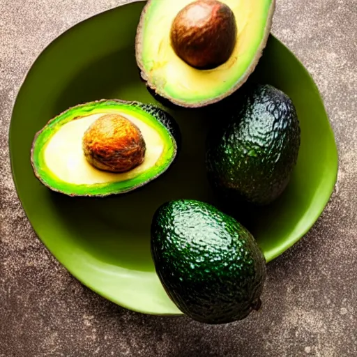 Prompt: an avocado with the face of nathan fillion, professional food photography