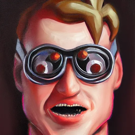 Image similar to pyro from team fortress 2, portrait, oil painting, high detail