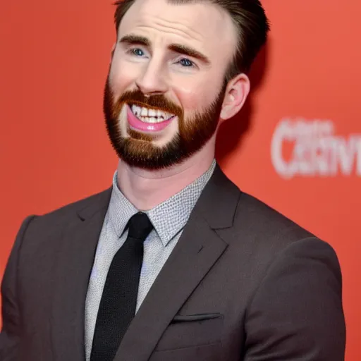 Image similar to chris evans inside of a cantaloupe, getty images red carpet