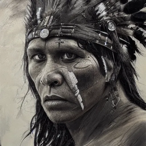 traditional native american war face paint