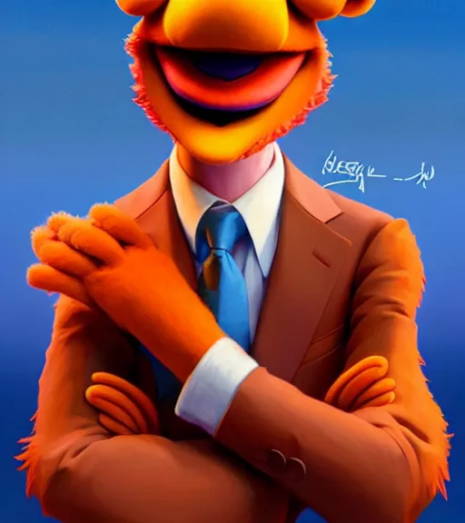 Prompt: muppet justin trudeau puppet, loftis, cory behance hd by jesper ejsing, by rhads, makoto shinkai and lois van baarle, ilya kuvshinov, rossdraws global illumination