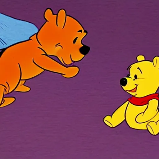 Image similar to Winnie the Pooh with the draco