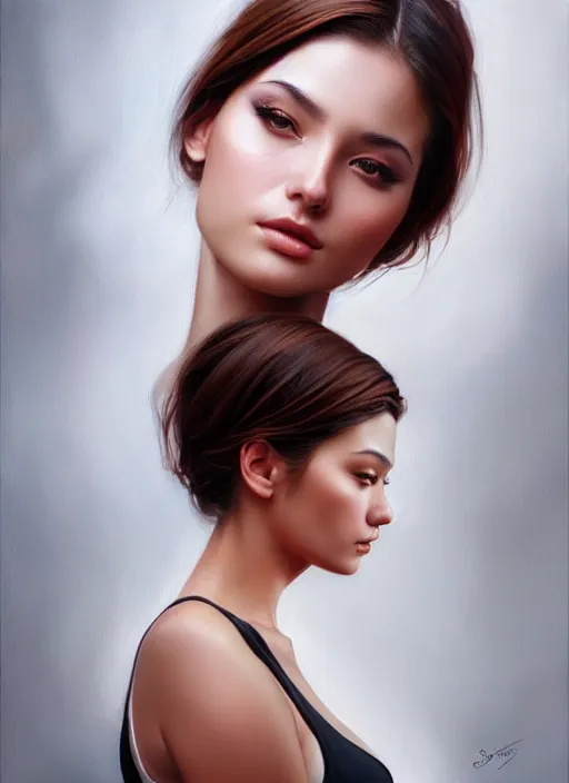 Prompt: image of a gorgeous young woman in the style of stefan kostic, realistic photo, sharp focus, 8k high definition, insanely detailed, intricate, elegant, art by stanley lau, artgerm
