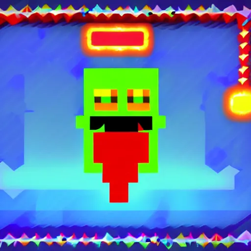 Image similar to Joe Biden in Geometry dash