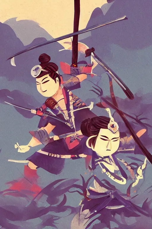 Image similar to samurai duel by mark zug, willian murai and cory loftis