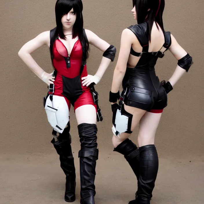 Image similar to tifa lockhart plugsuit cosplay