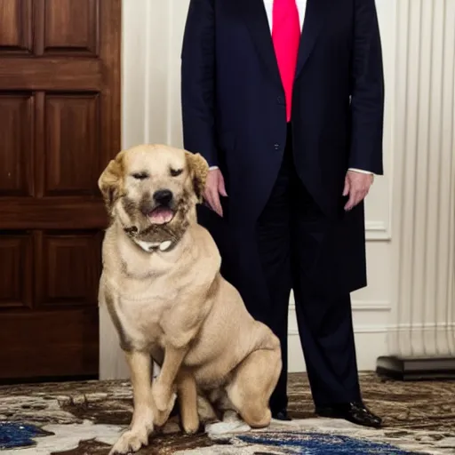 Prompt: donald trump with his best friend
