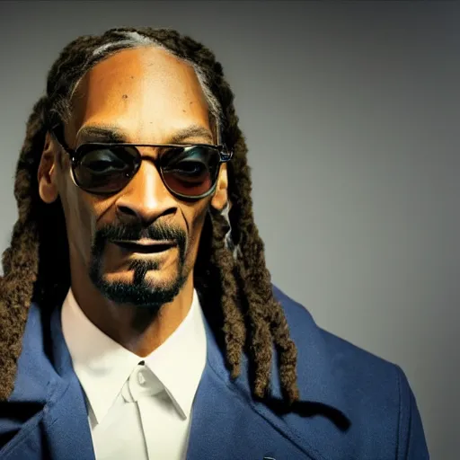 Prompt: snoop dogg as a rough dirty old man with a scruffy beard in a dark blue trenchcoat as the new doctor who, cinematic, volumetric lighting, f 8 aperture, cinematic eastman 5 3 8 4 film, photorealistic