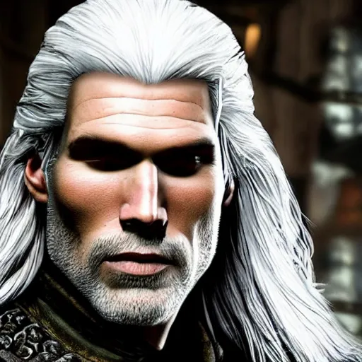 Image similar to anson mount as geralt