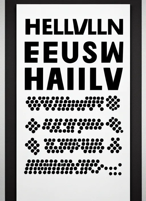 Image similar to helvetica typography poster by walter marti, typography