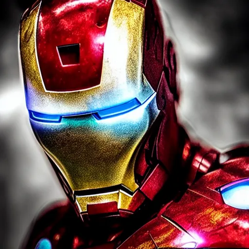 Image similar to < photo hd stunning gritty reimagined > iron man < / photo >