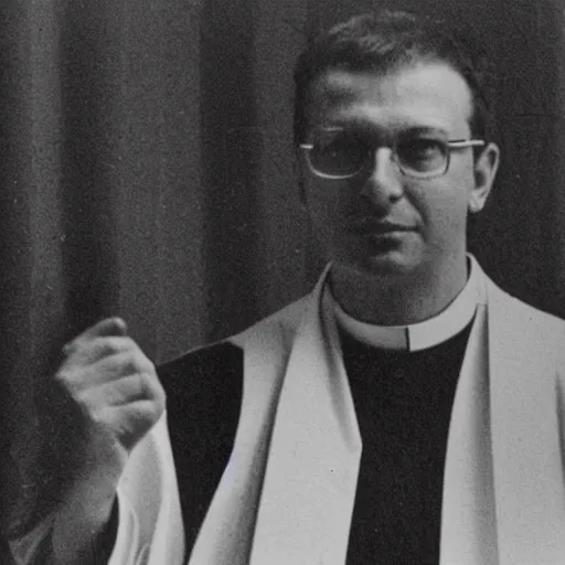 Image similar to aleksandar vucic as a priest