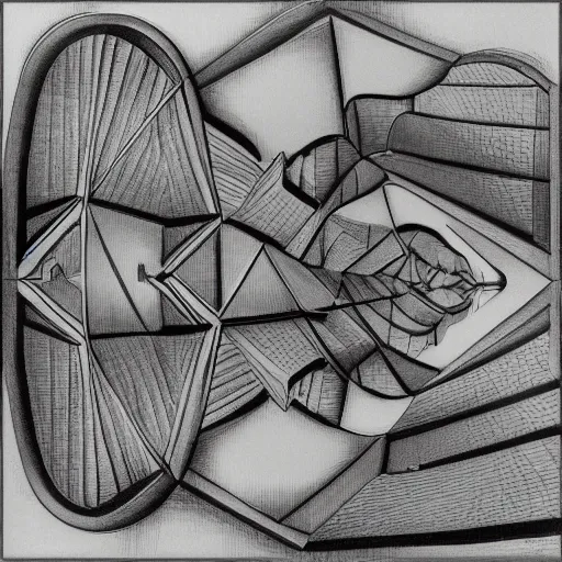 Image similar to Escher landscape
