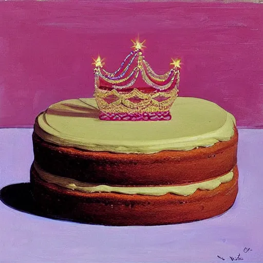 Image similar to The Queen\'s Cake by Wayne Thiebaud