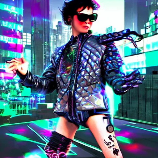 Prompt: cyberpunk gay gangnam style, full hd