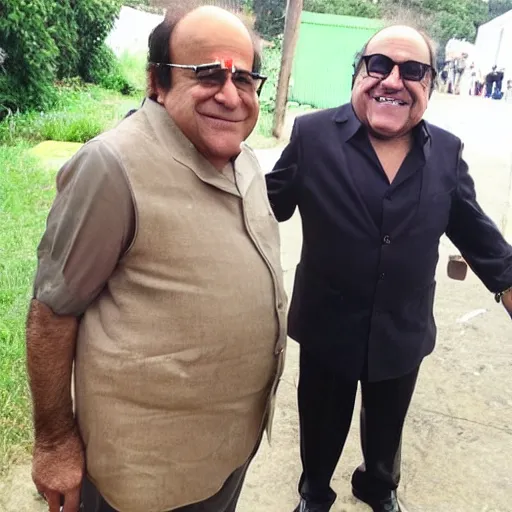 Image similar to danny devito with an indian man