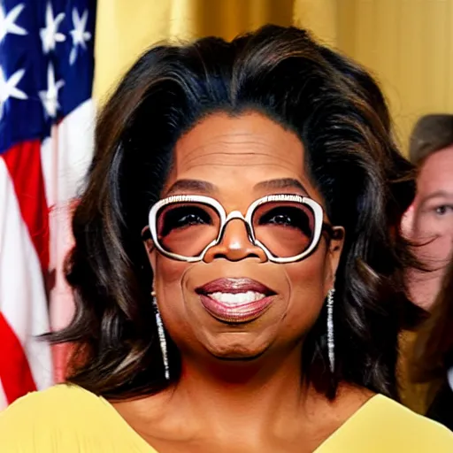 Image similar to oprah winfrey as the first woman on the moon