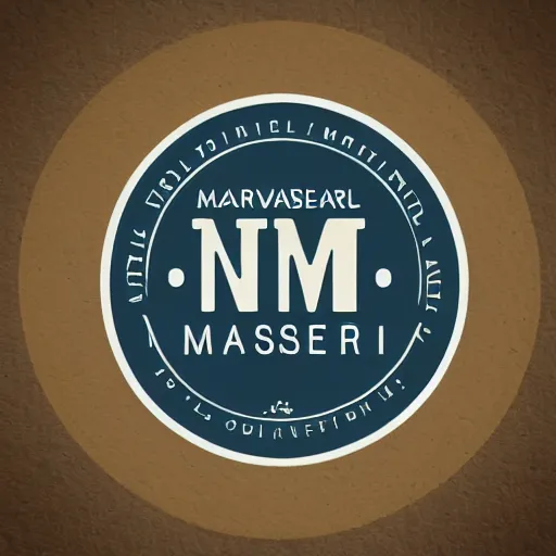 Image similar to narm museum logo, vintage,