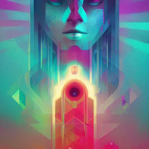 Image similar to a goddess by Petros Afshar and Beeple