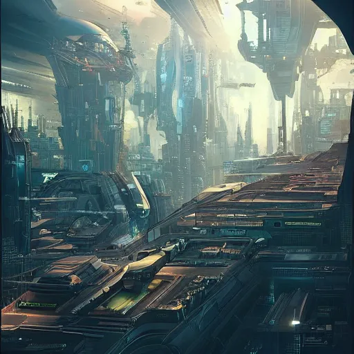 Image similar to “ a cat looking down on a futuristic city, ghostpunk, very detailed, trending on artstation ”