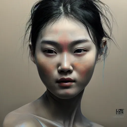 Prompt: intricate five star dream facial portrait by tooth wu, oil on canvas, hdr, high detail, photo realistic, hyperrealism, matte finish, high contrast, 3 d depth, centered, masterpiece, vivid and vibrant colors, enhanced light effect, enhanced eye detail, artstationhd