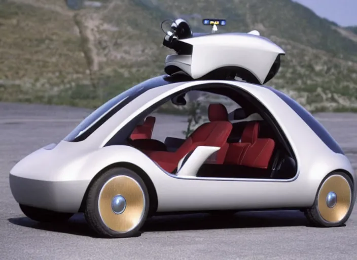 Image similar to self driving concept car by harley earl