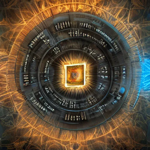 Image similar to hyper realistic photography render lesser key of Solomon daemon 8K quantum computer graphics render