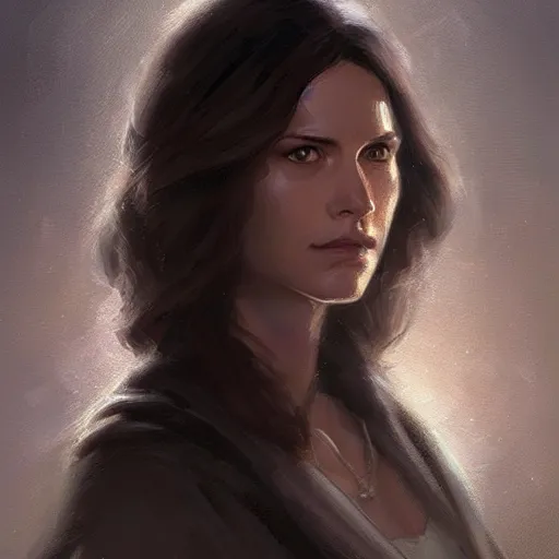 Image similar to portrait of a woman by Greg Rutkowski, Jaina Solo from the Star Wars Expanded Universe, highly detailed portrait, digital painting, artstation, concept art, smooth, sharp foccus ilustration, Artstation HQ