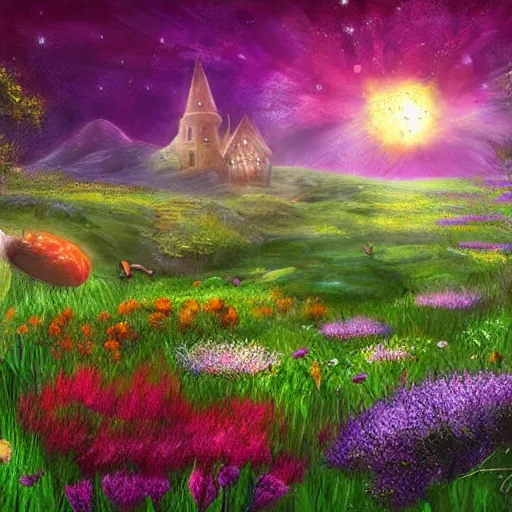 Image similar to Magical meadow | fantasy art