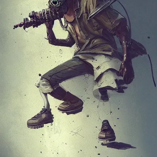 Prompt: sneaker, steampunk, sculpture, concept art, smooth, sharp focus, illustration, greg rutkowski