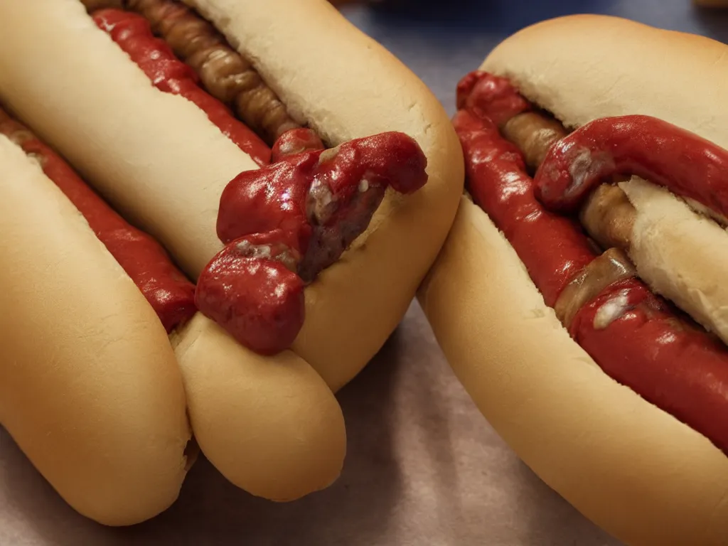 Prompt: close up photo of a hot dog ,realistic photo, 4k, 8k