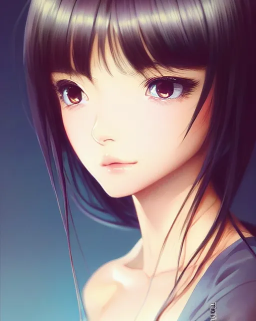 Prompt: !dream portrait Anime very very very cute girl, pretty face, realistic shaded Perfect face, fine details. Anime. realistic shaded lighting by Ilya Kuvshinov krenz cushart katsuhiro otomo ghost-in-the-shell, magali villeneuve, artgerm, rutkowski Jeremy Lipkin and Giuseppe Dangelico Pino and Michael Garmash and Rob Rey