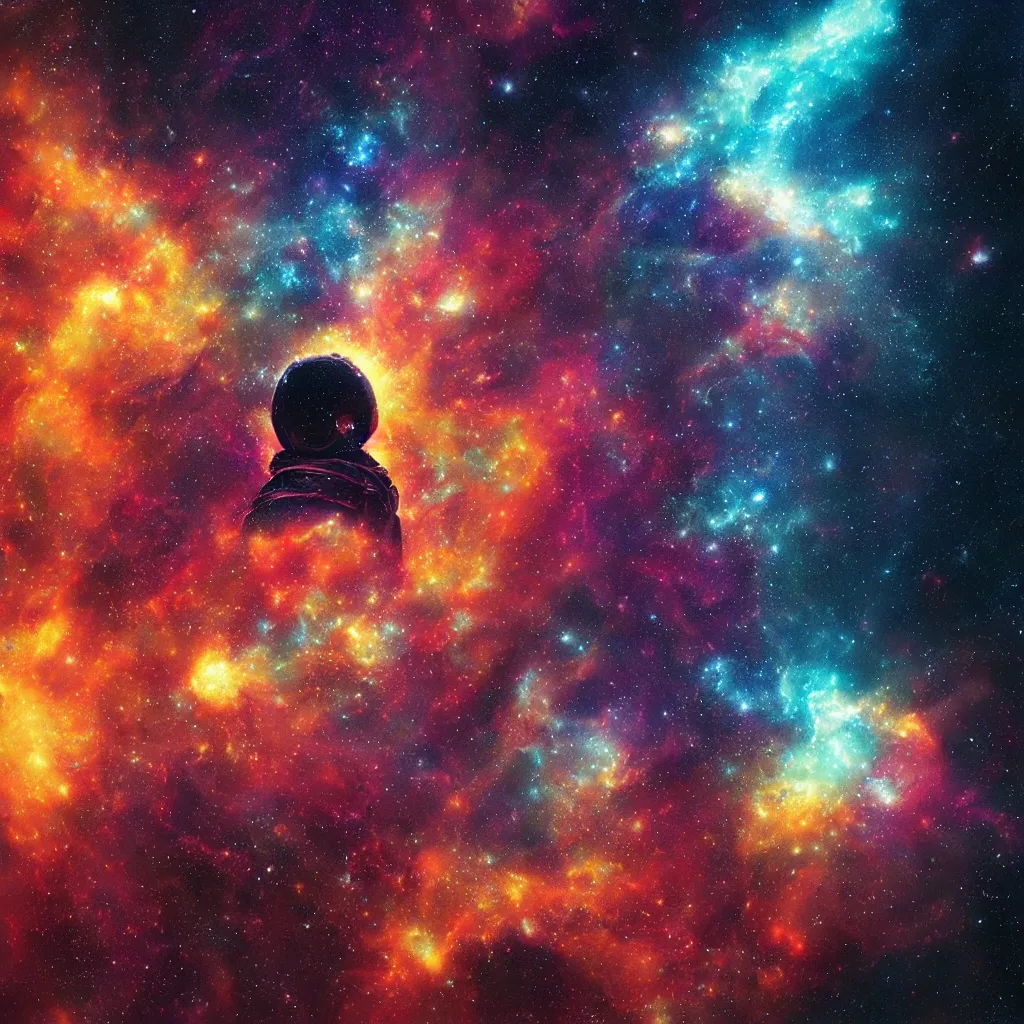 Image similar to a psychedelic space stars nebula, floating in the cosmos nebula retrofuturism, greg rutkowski laurie greasley beksinski artstation, hyperrealist, cinema 4 d, 8 k highly detailed ❤🔥 🔥 💀 🤖 🚀