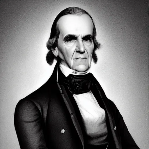 Prompt: james k. polk by stanley artgerm lau,